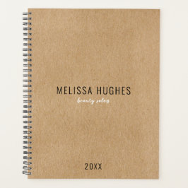 Eenvoudig Minimalistisch Landelijk Kraft Schrift Planner
