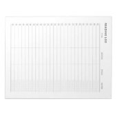 Eenvoudig Minimalistisch Leeslogboek Notitieblok (Voorkant)