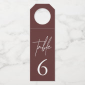 Eenvoudig minimalistisch legant Bourgogne Flessenhanger (Voorkant)