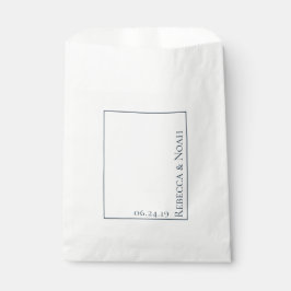 Eenvoudig minimalistisch legant ondergeciteerd tek bedankzakje