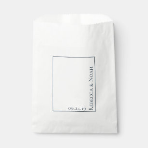 Eenvoudig minimalistisch legant ondergeciteerd tek bedankzakje