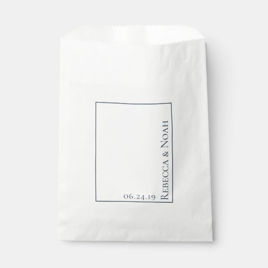 Eenvoudig minimalistisch legant ondergeciteerd tek bedankzakje (Voorkant)