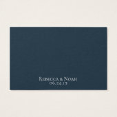 Eenvoudig minimalistisch legant ondergeciteerd tek visitekaartje (Achterkant)