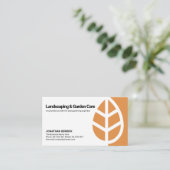 Eenvoudig minimalistisch liggend landschap met bla visitekaartje (Staand voorkant)