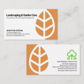 Eenvoudig minimalistisch liggend landschap met bla visitekaartje (Voorkant / Achterkant)