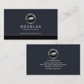 Eenvoudig minimalistisch lijnvrachtstuurprogramma visitekaartje (Voorkant / Achterkant)