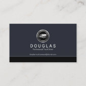 Eenvoudig minimalistisch lijnvrachtstuurprogramma visitekaartje (Voorkant)