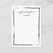 eenvoudig minimalistisch lijst weergeven: voeg log visitekaartje (Voorkant)