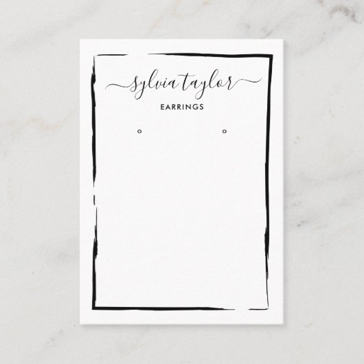 eenvoudig minimalistisch lijst weergeven: voeg log visitekaartje (Voorkant)