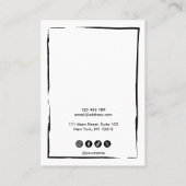 eenvoudig minimalistisch lijst weergeven: voeg log visitekaartje (Achterkant)