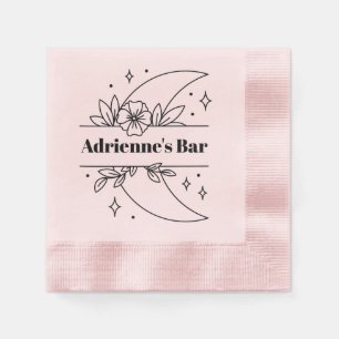 Eenvoudig minimalistisch Logo Beverage Napkins Servet