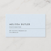 Eenvoudig minimalistisch Logo pasta blauw Visitekaartje (Voorkant)