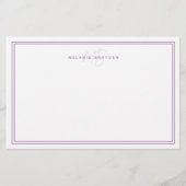 Eenvoudig minimalistisch logo van lavender aan de  briefpapier (Voorkant)