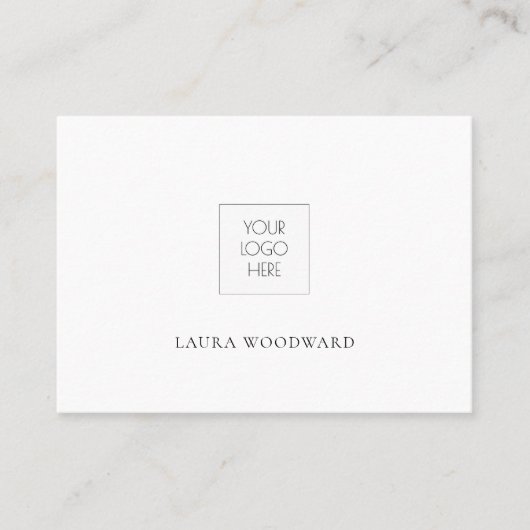 Eenvoudig Minimalistisch Logo Visitekaartje (Voorkant)