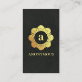 Eenvoudig Minimalistisch, luxe, Premium, zwart, go Visitekaartje (Voorkant)