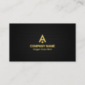 Eenvoudig Minimalistisch, luxe, Premium, zwart, go Visitekaartje (Voorkant)