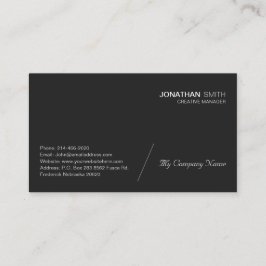 Eenvoudig Minimalistisch, luxe, Premium, zwart Visitekaartje