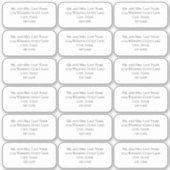 Eenvoudig minimalistisch mailinglijstadres voor ga sticker (Voorkant)