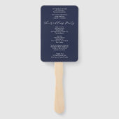 Eenvoudig minimalistisch marineverbindingsprogramm handwaaier (Achterkant)