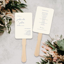 Eenvoudig minimalistisch marineverbindingsprogramm handwaaier