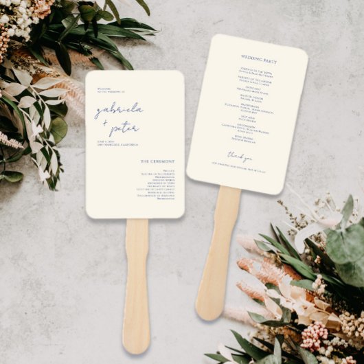 Eenvoudig minimalistisch marineverbindingsprogramm handwaaier