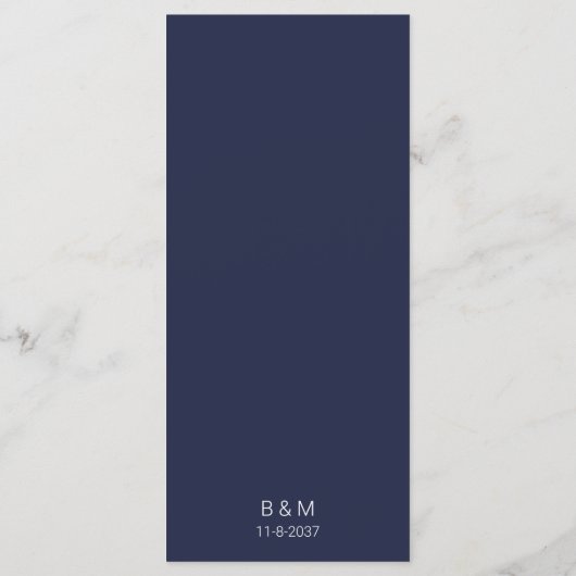 Eenvoudig minimalistisch marineverkeer menu (Achterkant)