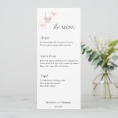 Eenvoudig minimalistisch menu (Staand voorkant)