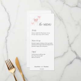Eenvoudig minimalistisch menu