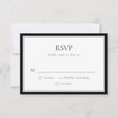 Eenvoudig minimalistisch met RSVP-respons-Kaart op RSVP Kaartje (Voorkant)