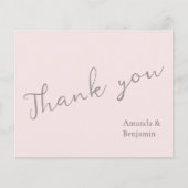 Eenvoudig minimalistisch misty Roos bruiloft (Voorkant)