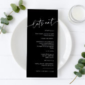 Eenvoudig minimalistisch & modern | Bruiloft Menu