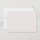 Eenvoudig minimalistisch modern Chinees roze RSVP- Kaart (Achterkant)