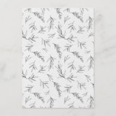 Eenvoudig minimalistisch modern Eucalyptus Olive W Informatiekaartje (Achterkant)