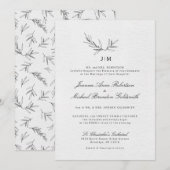 Eenvoudig minimalistisch modern Eucalyptus Olive W Kaart (Voorkant / Achterkant)