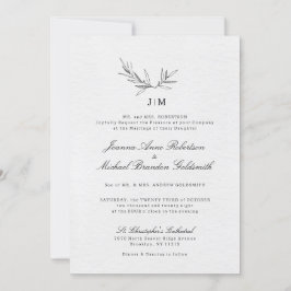 Eenvoudig minimalistisch modern Eucalyptus Olive W Kaart