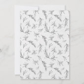 Eenvoudig minimalistisch modern Eucalyptus Olive W Kaart (Achterkant)