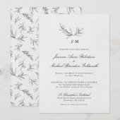 Eenvoudig minimalistisch modern Eucalyptus Olive W Kaart (Voorkant / Achterkant)