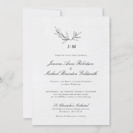 Eenvoudig minimalistisch modern Eucalyptus Olive W Kaart