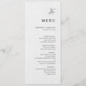 Eenvoudig minimalistisch modern Eucalyptus Olive W Menu (Voorkant)