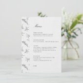 Eenvoudig minimalistisch modern Eucalyptus Olive W Menu (Staand voorkant)