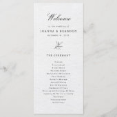 Eenvoudig minimalistisch modern Eucalyptus Olive W Programmakaart (Voorkant)