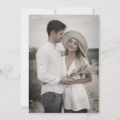 Eenvoudig minimalistisch modern Eucalyptus Olive W Save The Date (Achterkant)