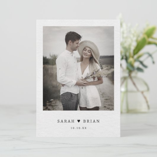 Eenvoudig minimalistisch modern Eucalyptus Olive W Save The Date (Staand voorkant)