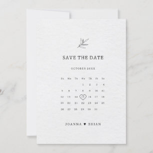 Eenvoudig minimalistisch modern Eucalyptus Olive W Save The Date