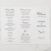 Eenvoudig minimalistisch modern Eucalyptus Wedding (Voorkant)