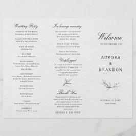 Eenvoudig minimalistisch modern Eucalyptus Wedding