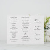 Eenvoudig minimalistisch modern Eucalyptus Wedding (Staand voorkant)