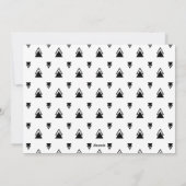 Eenvoudig Minimalistisch Modern Gelukkig Nieuwjaar Feestdagenkaart (Achterkant)