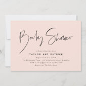 Eenvoudig minimalistisch modern, handgeschreven Ba Kaart (Voorkant)