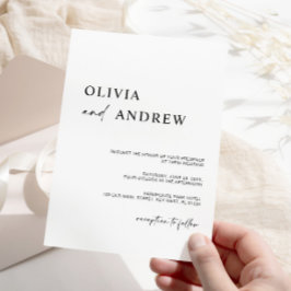 Eenvoudig minimalistisch & modern | Huwelijksuitno Kaart